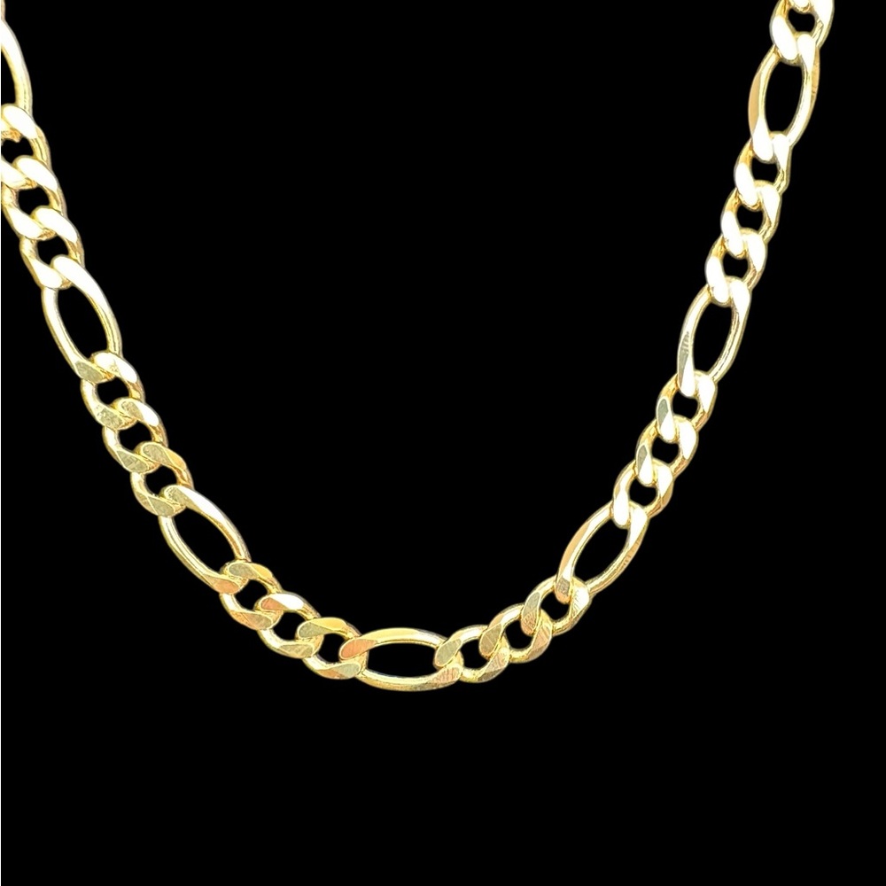 Elegant 18K Gold Filled Figaro Chain Necklace